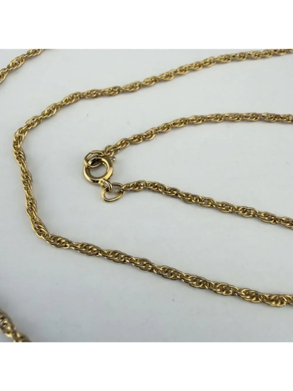 Vintage ART Arthur Pepper Pendant Necklace Buddha Gold Tone Green Stone Signed